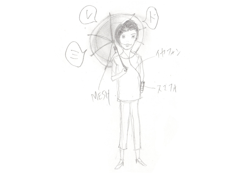 雨を楽しむ