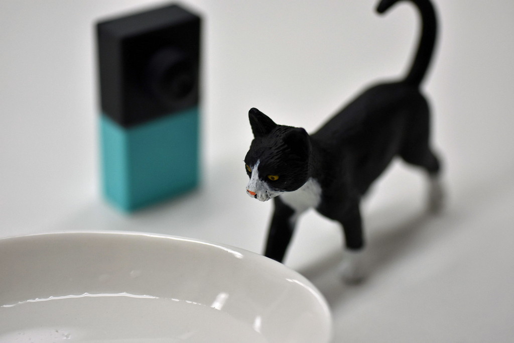 水をちゃんと飲んでるかニャ～ 不在時に猫の安否を簡易モニタリング