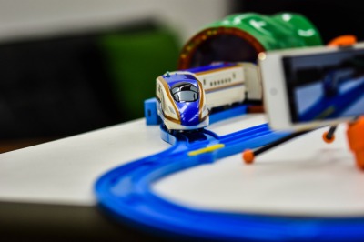 プラレールのベストショットを撮ってみたい！